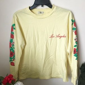 Los Angles Yellow Crop Top